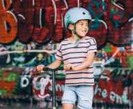 Scoot & Ride Kask Ochronny S-M dla dzieci 3+ Blueberry - 1014704 - zdjęcie 4